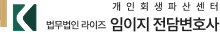 라이즈 임이지 회생파산 전담변호사